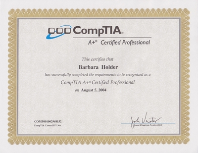 CompTIA A+ Certified Professional
